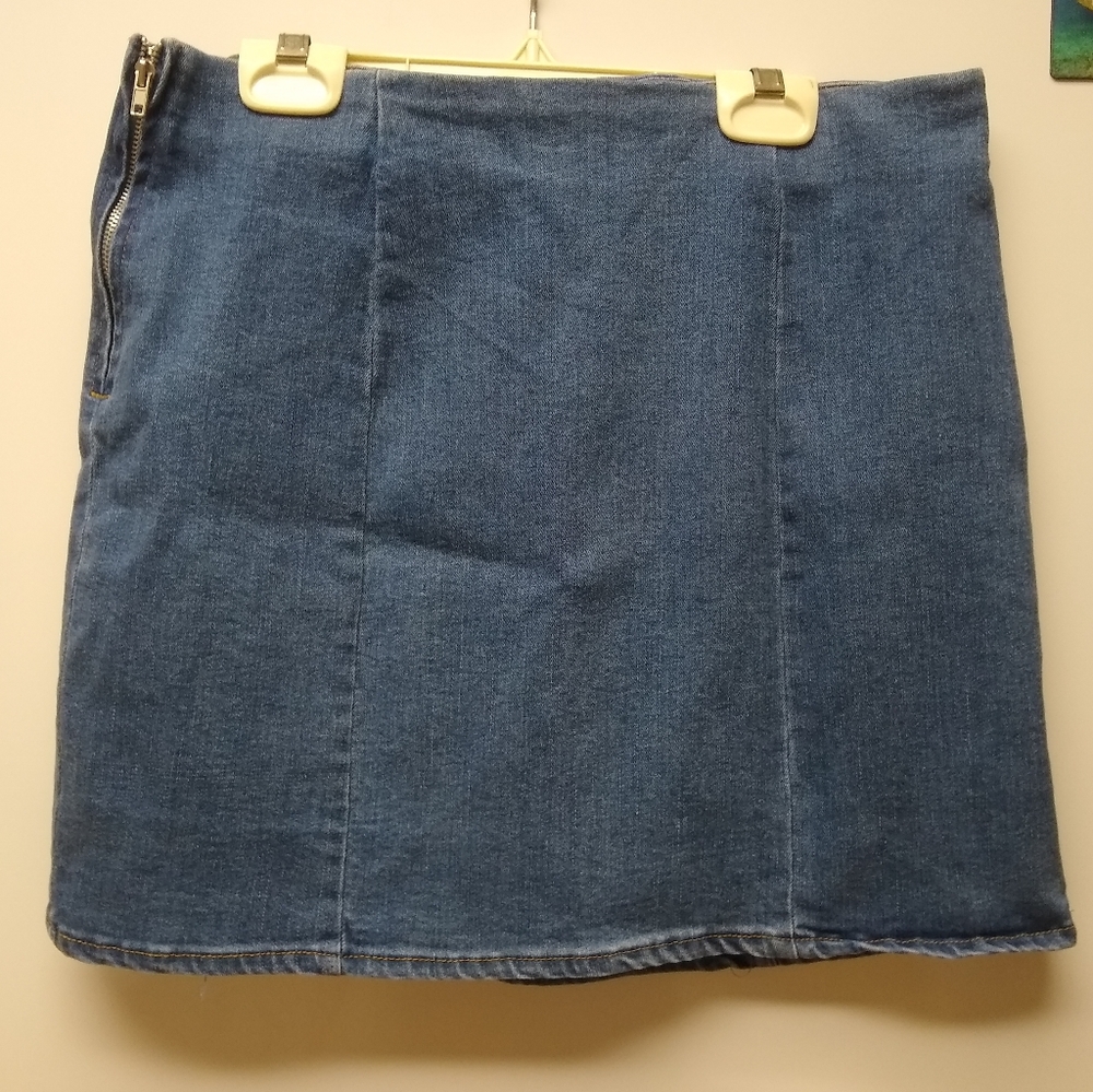 Classic Blue Denim Mini Skirt
